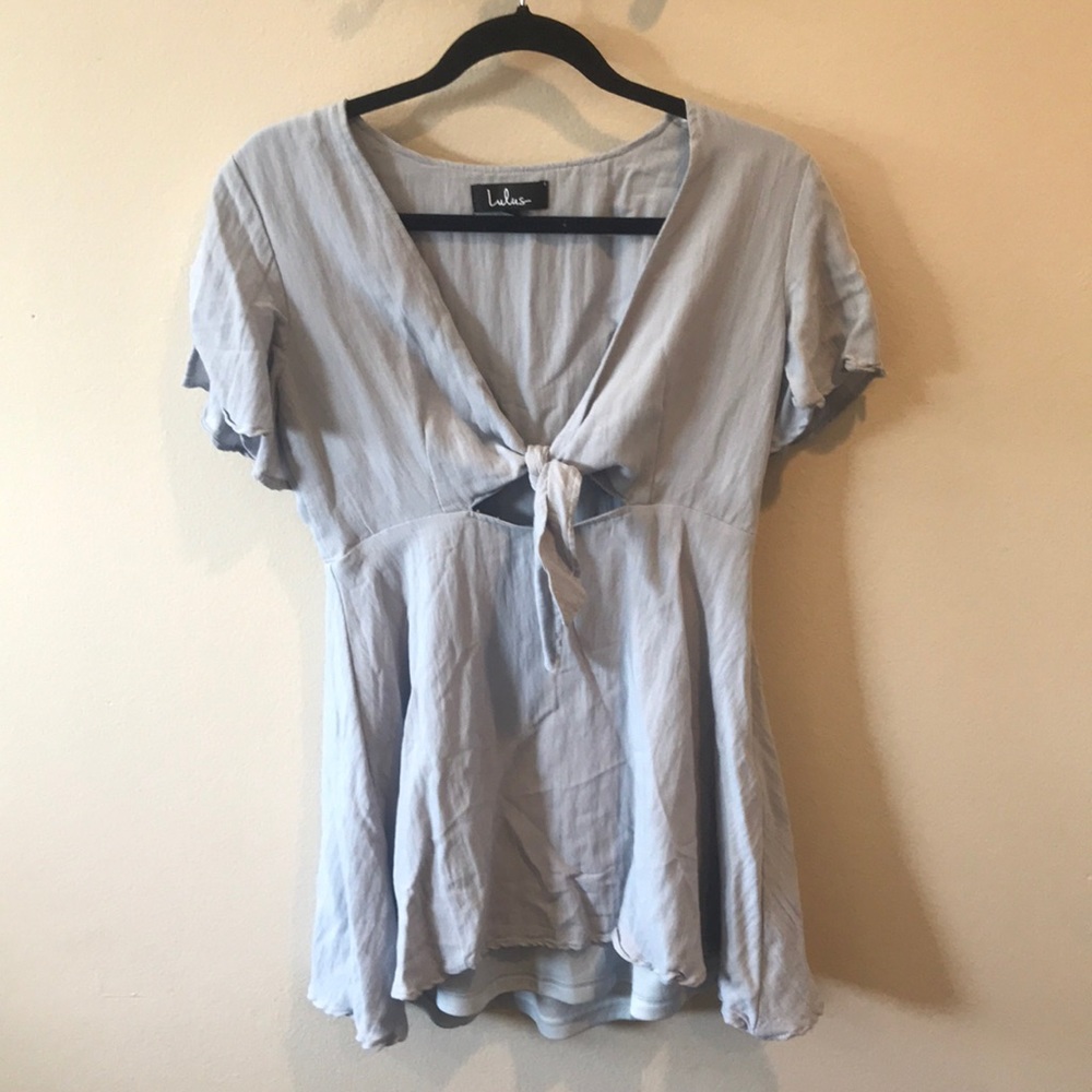 Light blue mini dress